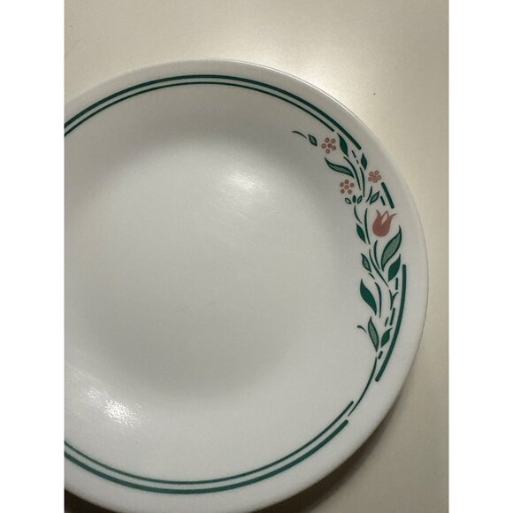 Corelle Rosemarie Pattern 6.75-Inch Bread Plates Set Of 3 Made In USA - Picture 3 of 5